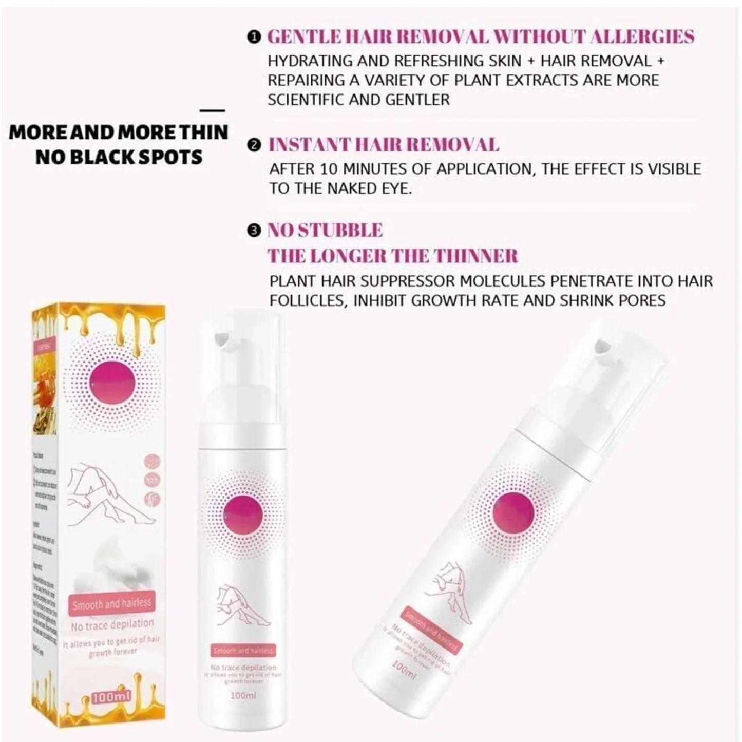 1+1 GRATIS | Honingmousse™ Silkemyk hårfjerning for enkel skjønnhet!