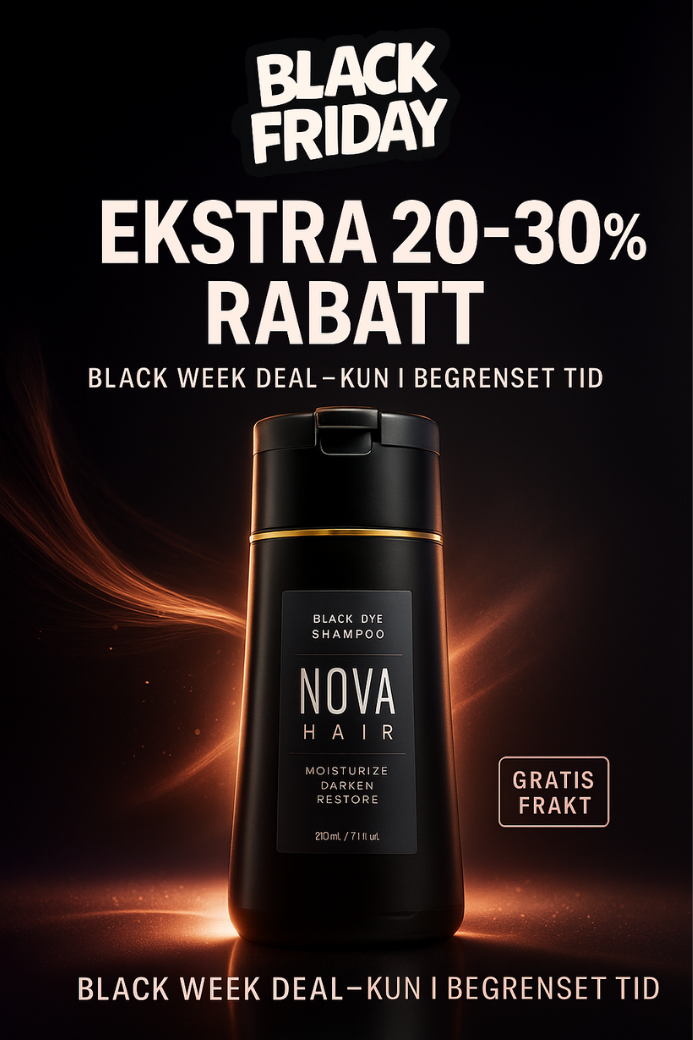 Naturlig grådekning med Nova™ + Gratis Veganic Hår Olje