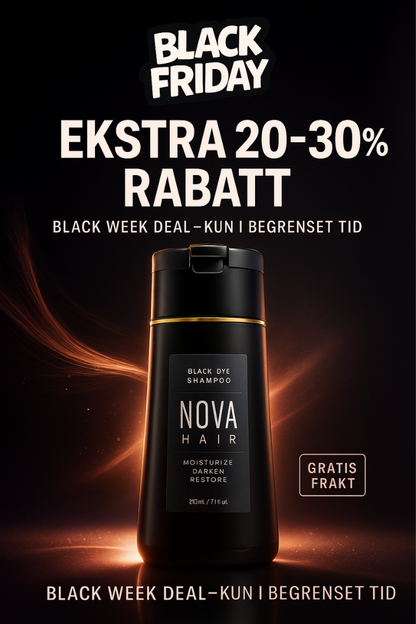 Naturlig grådekning med Nova™ + Gratis Veganic Hår Olje