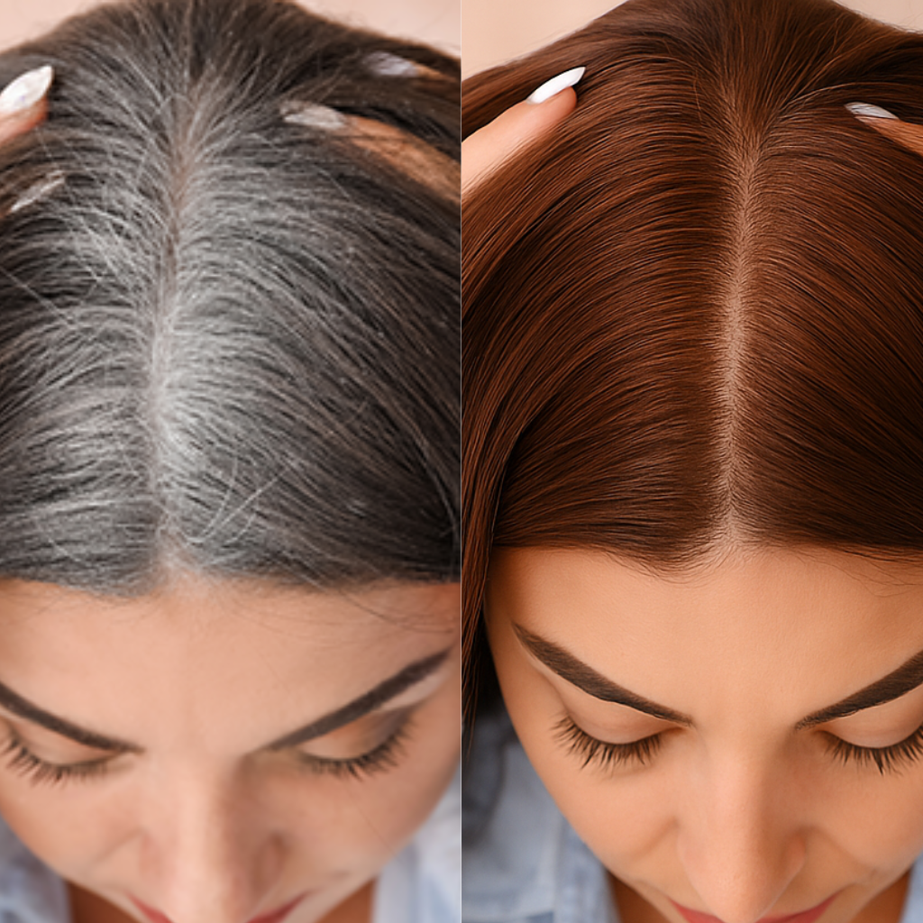 Naturlig grådekning med Nova™ + Gratis Veganic Hår Olje